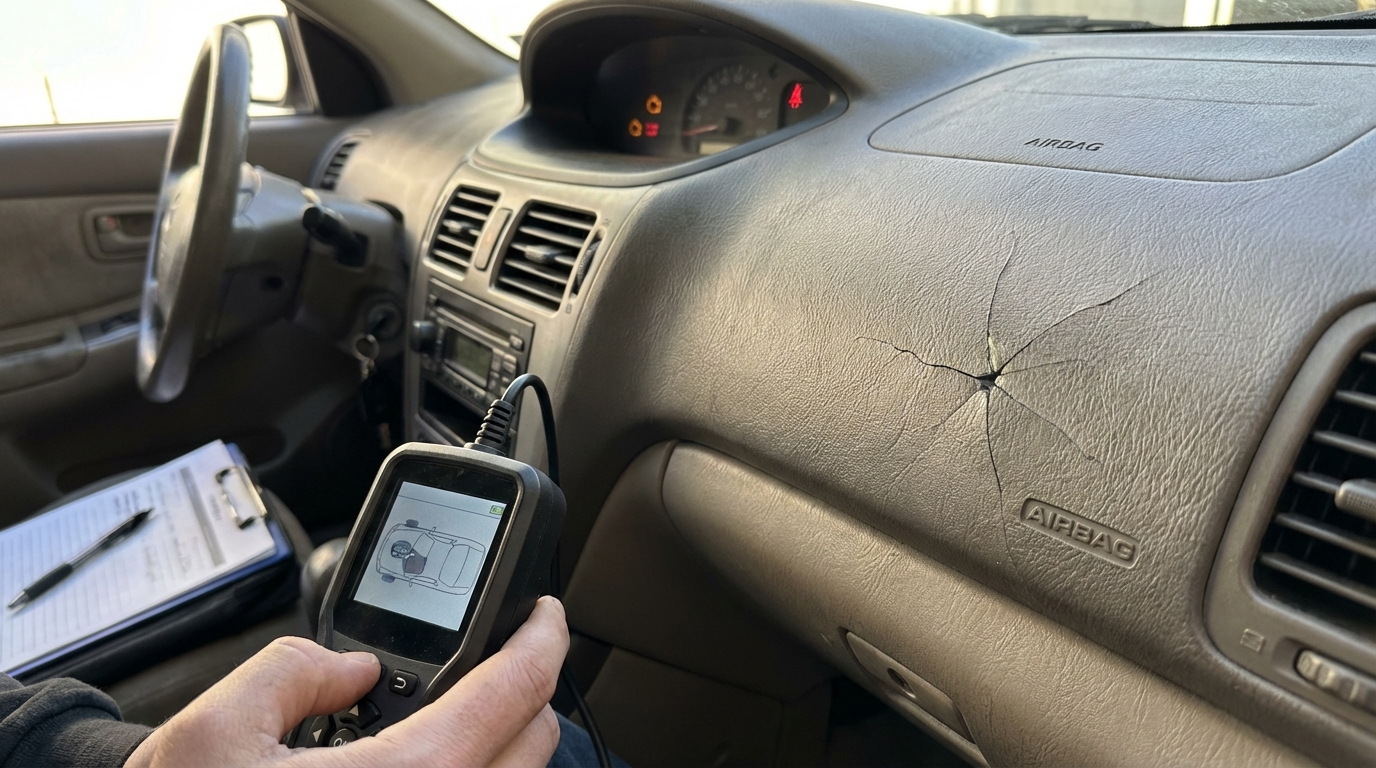 découvrez si un tableau de bord fissuré, notamment au niveau de l'airbag, entraîne un refus lors du contrôle technique et quelles sont les solutions possibles.